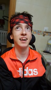 Daniel durante las fiestas del Pilar